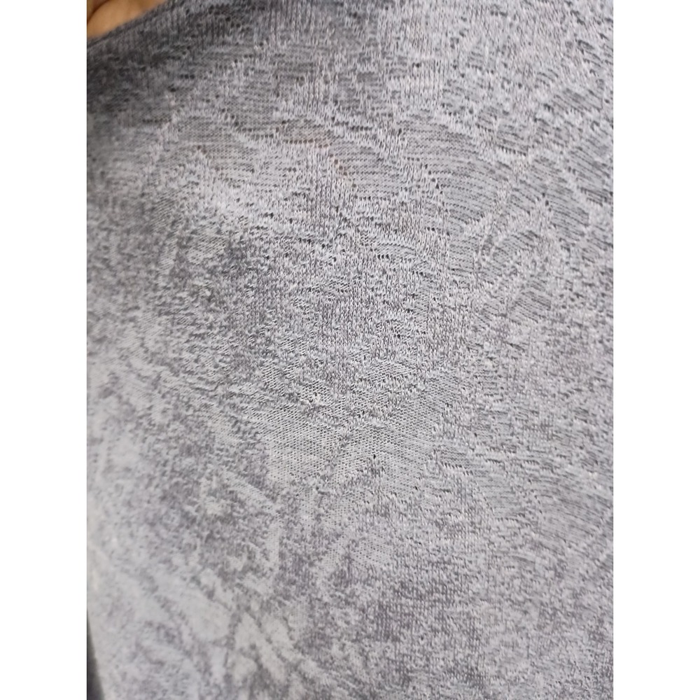 Cut Loose Tunic Top Womens Medium Blue Lagenlook Textured Long Sleeve - Picture 4 of 8